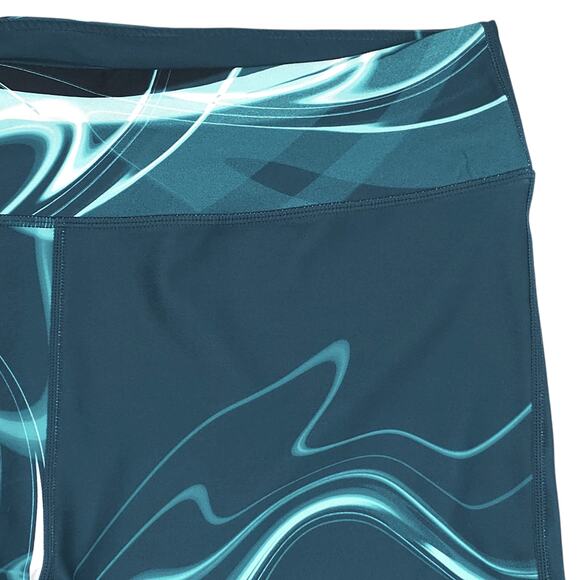 Fabletics Leggings Womens 1X Blue High Waist Cherise Powerhold Mesh Wavelength - Picture 4 of 12